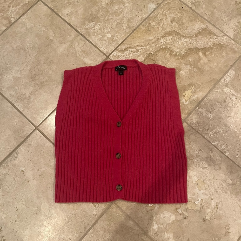 Target Fuzzy Pink Sweater Vest